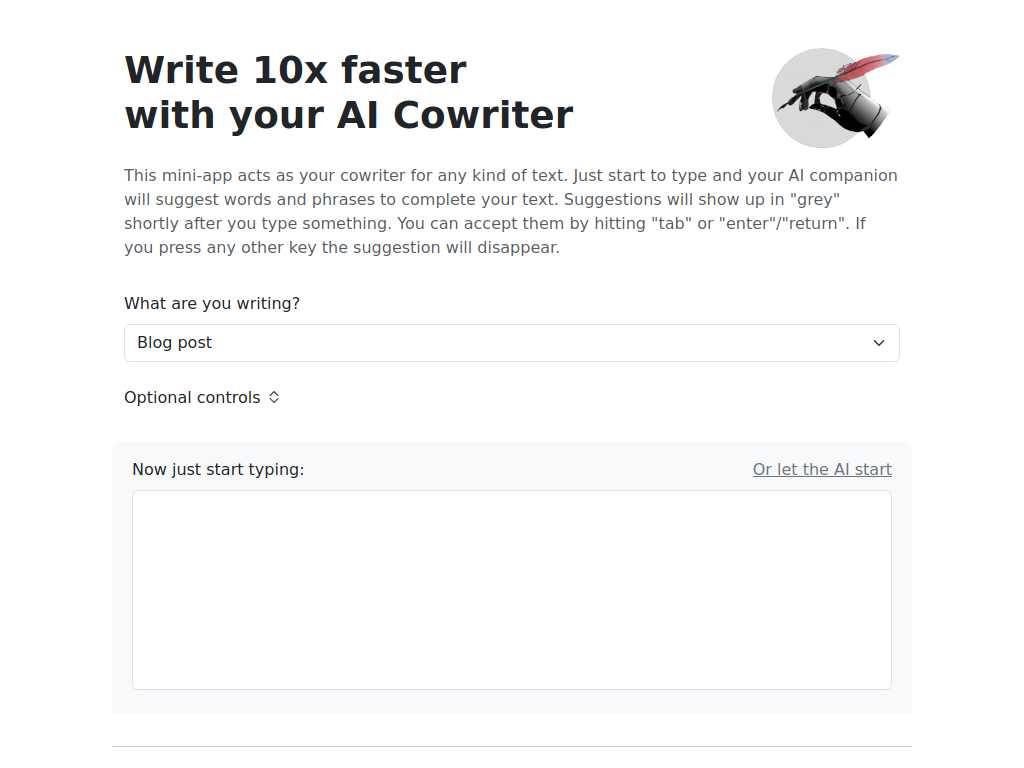 AI Cowriter