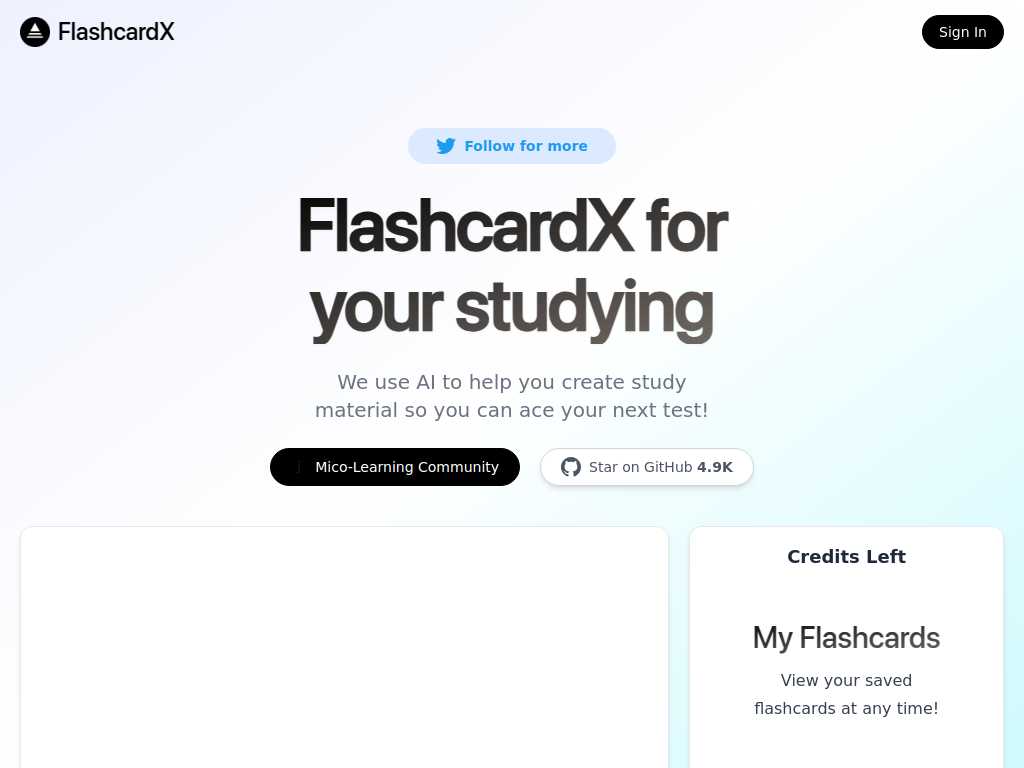 FlashcardX