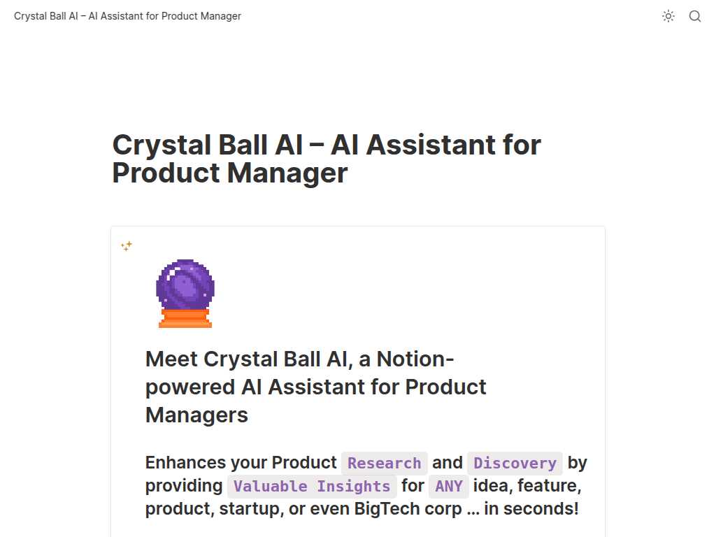 Magic Crystal Ball