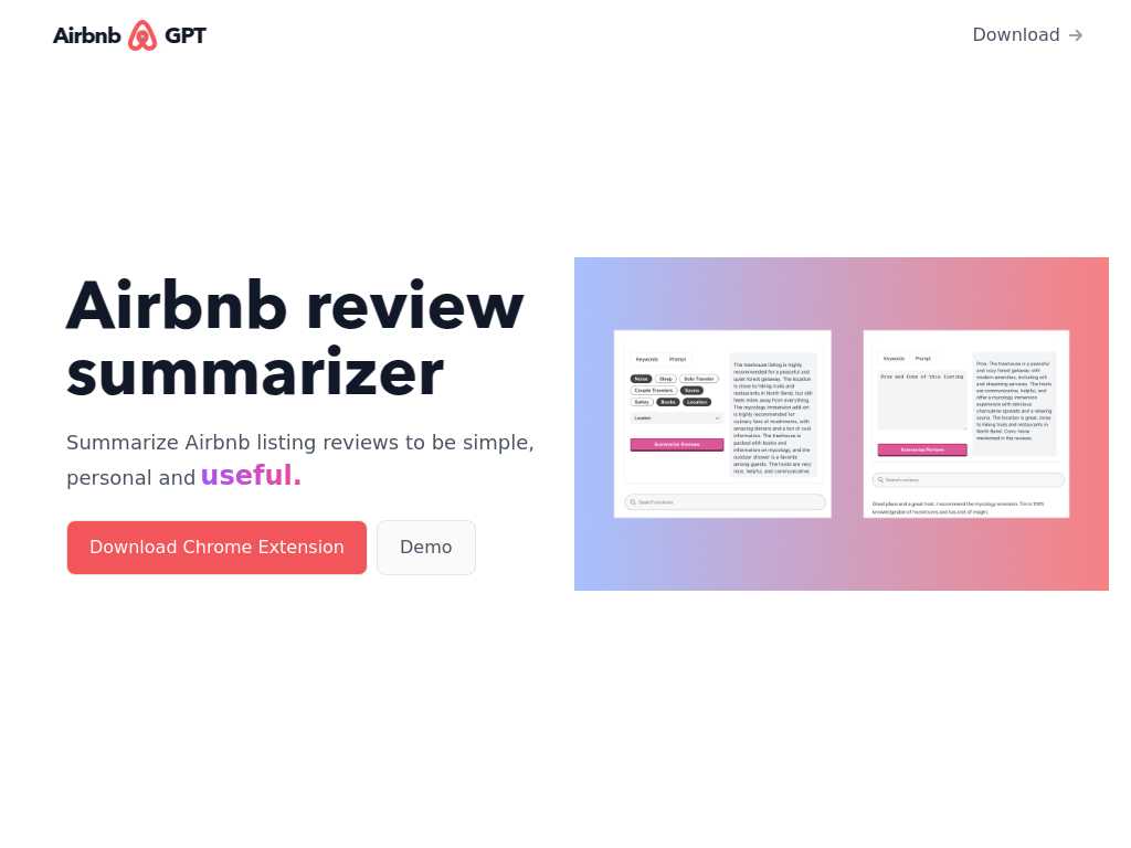Airbnb Review Summarizer