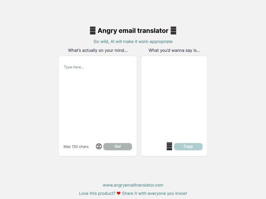 Angry email translator