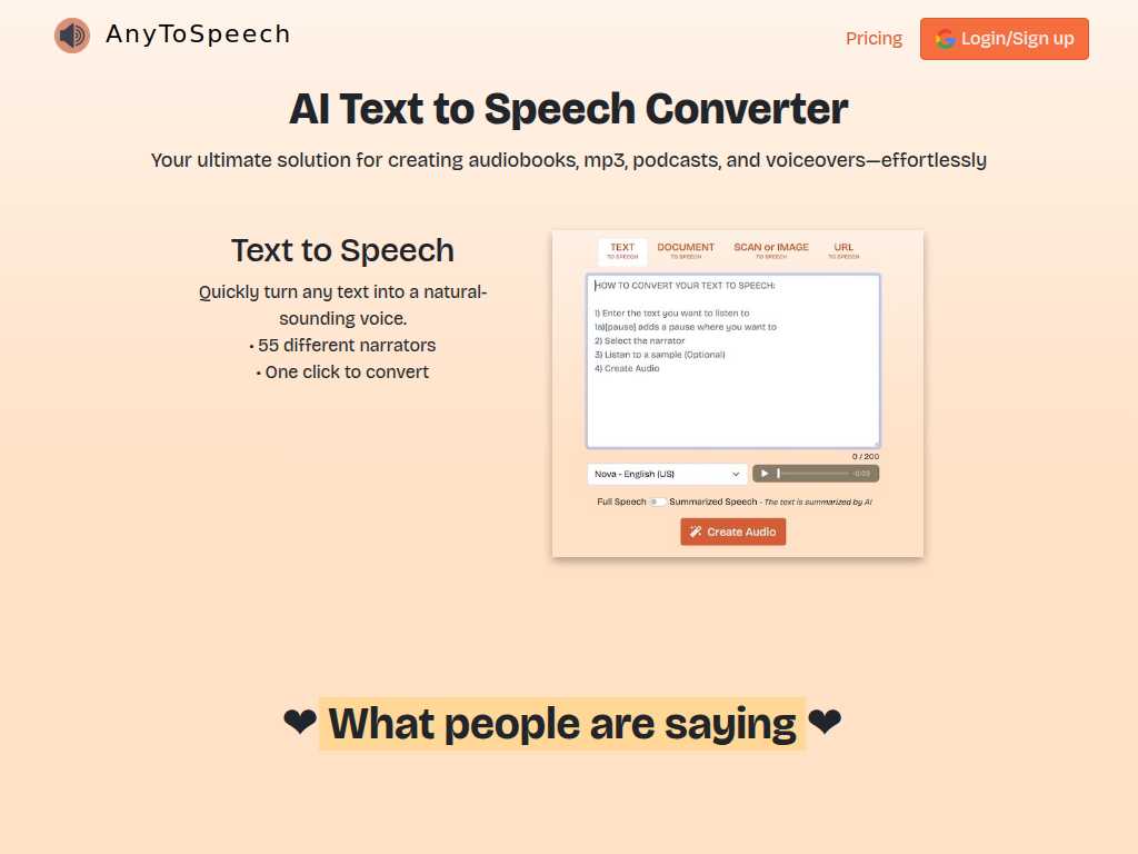 AnyToSpeech