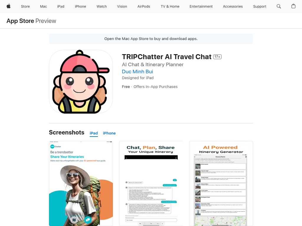 AI Chat Travel Assistant