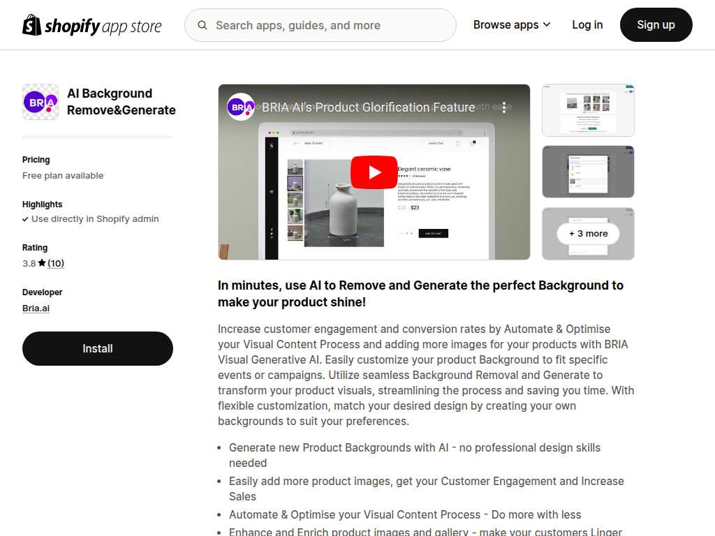 Bria.ai | Shopify App