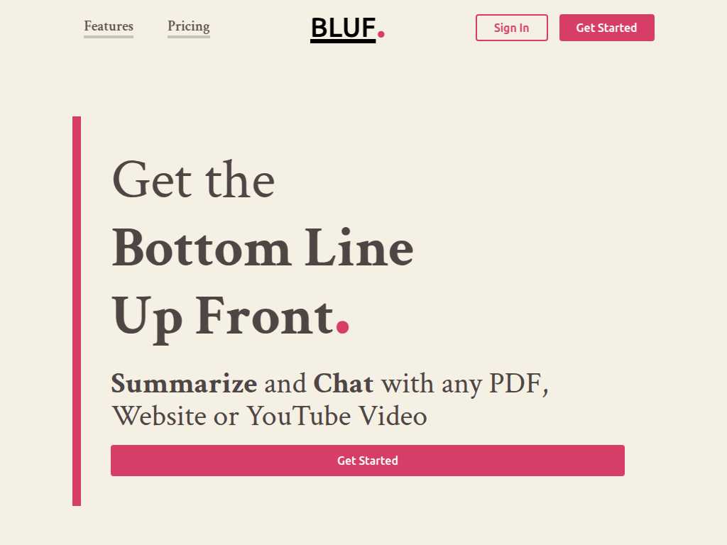 BLUF