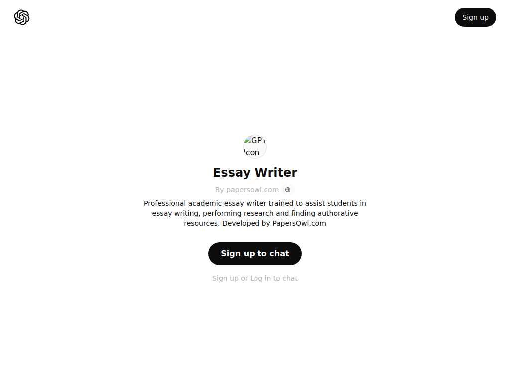 Essay Writer GPT