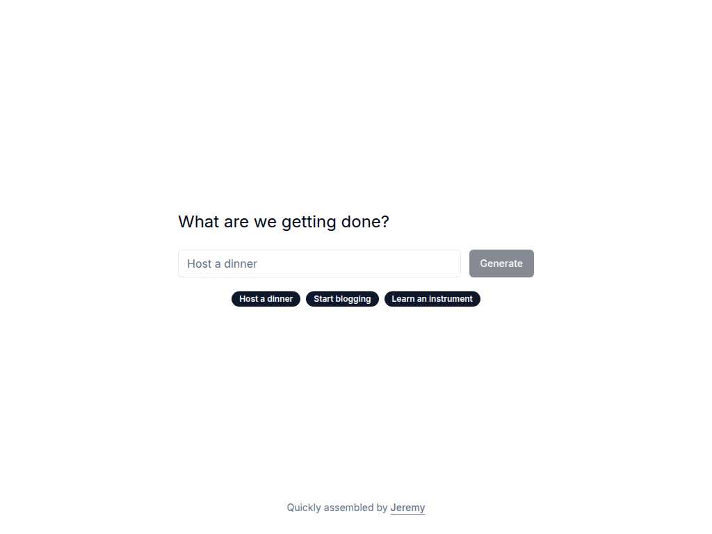 AI Checklist Generator
