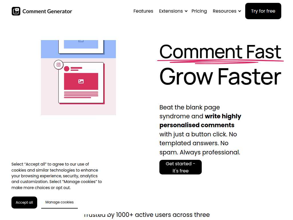 Comment Generator for Instagram