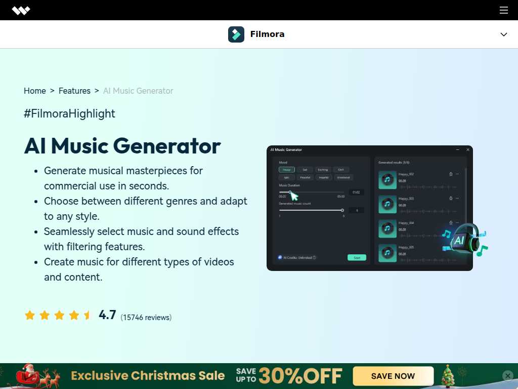 AI Music Generator - Filmora