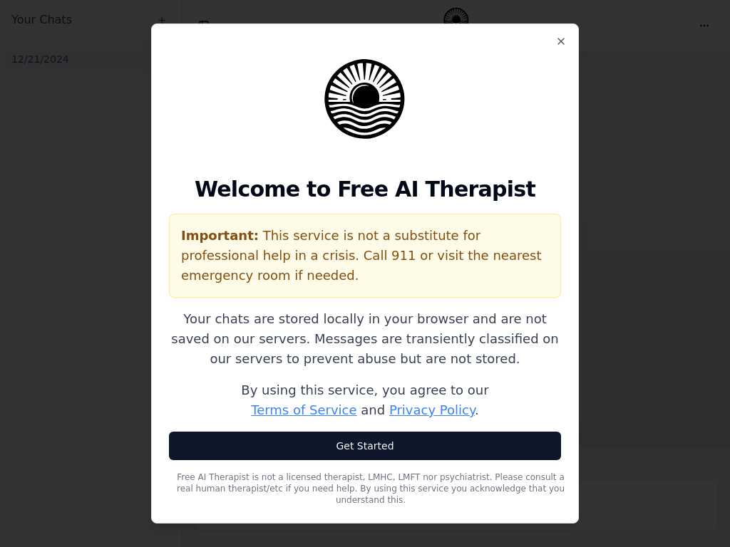 Free AI Therapist