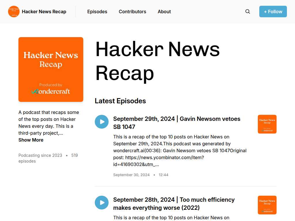 Hacker News Recap