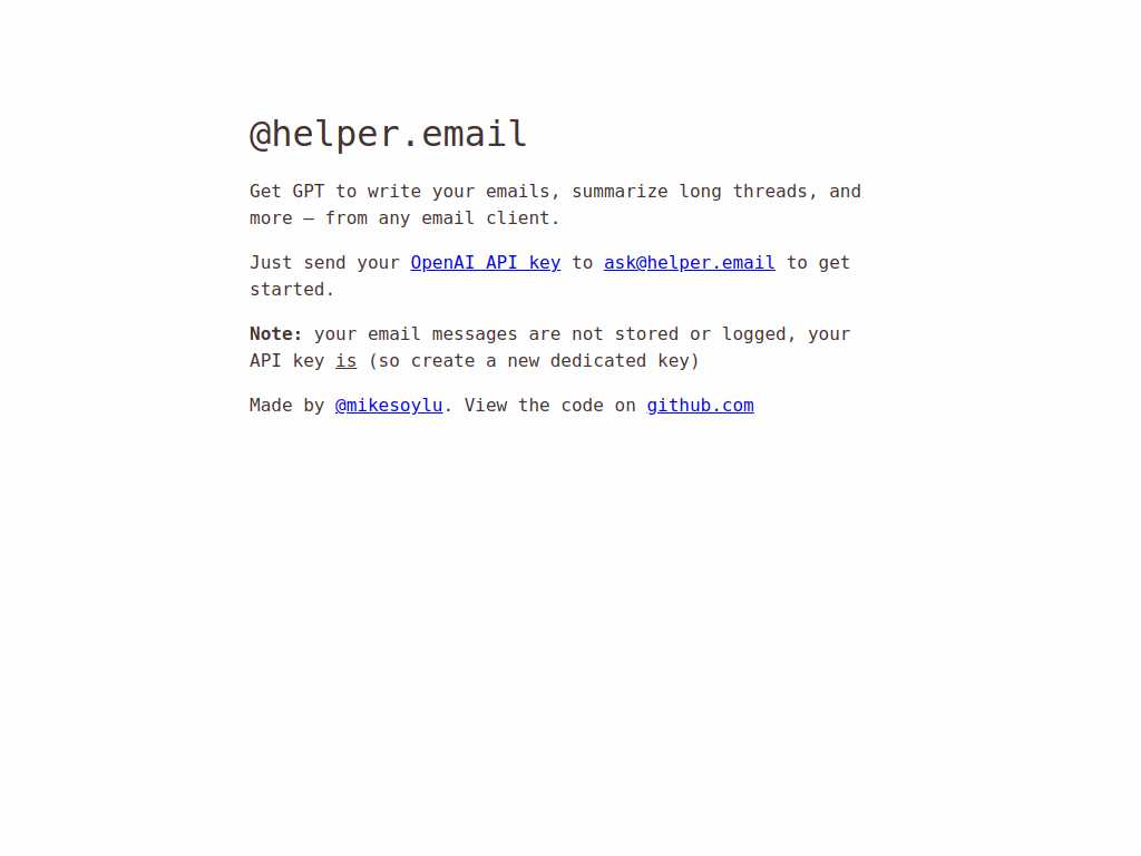 Helper.email