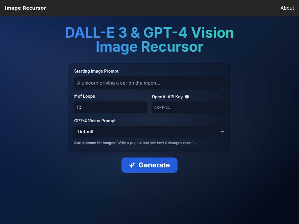 Image Recursor