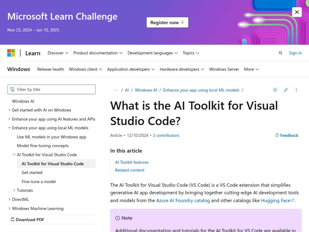 Windows AI Studio