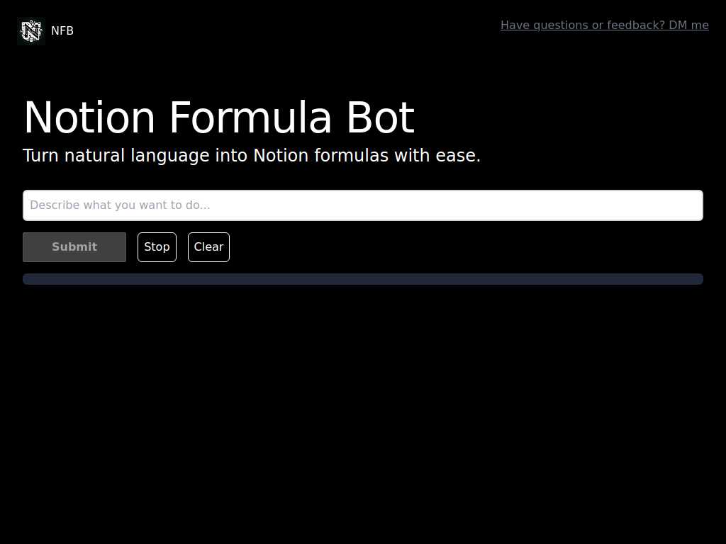 Notion Formula Bot