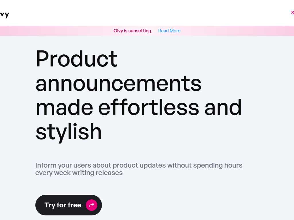 Olvy Changelogs