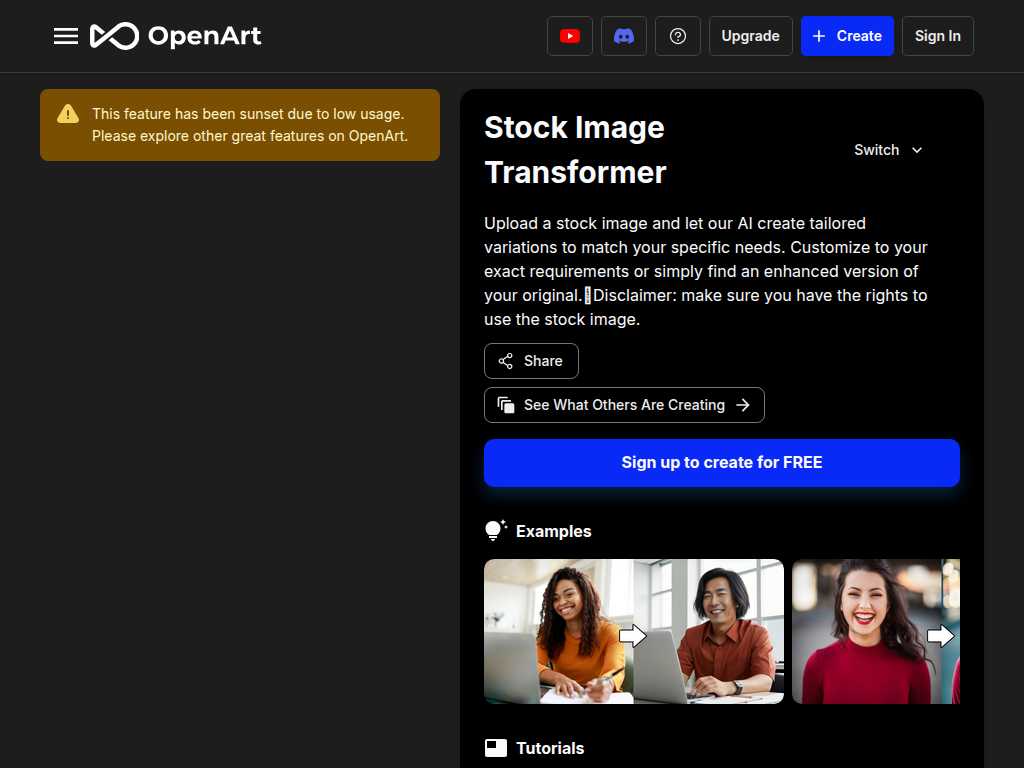 Stock Image Transformer