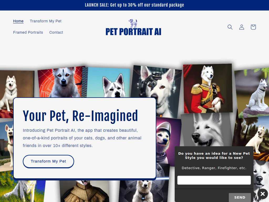 Pet Portrait AI