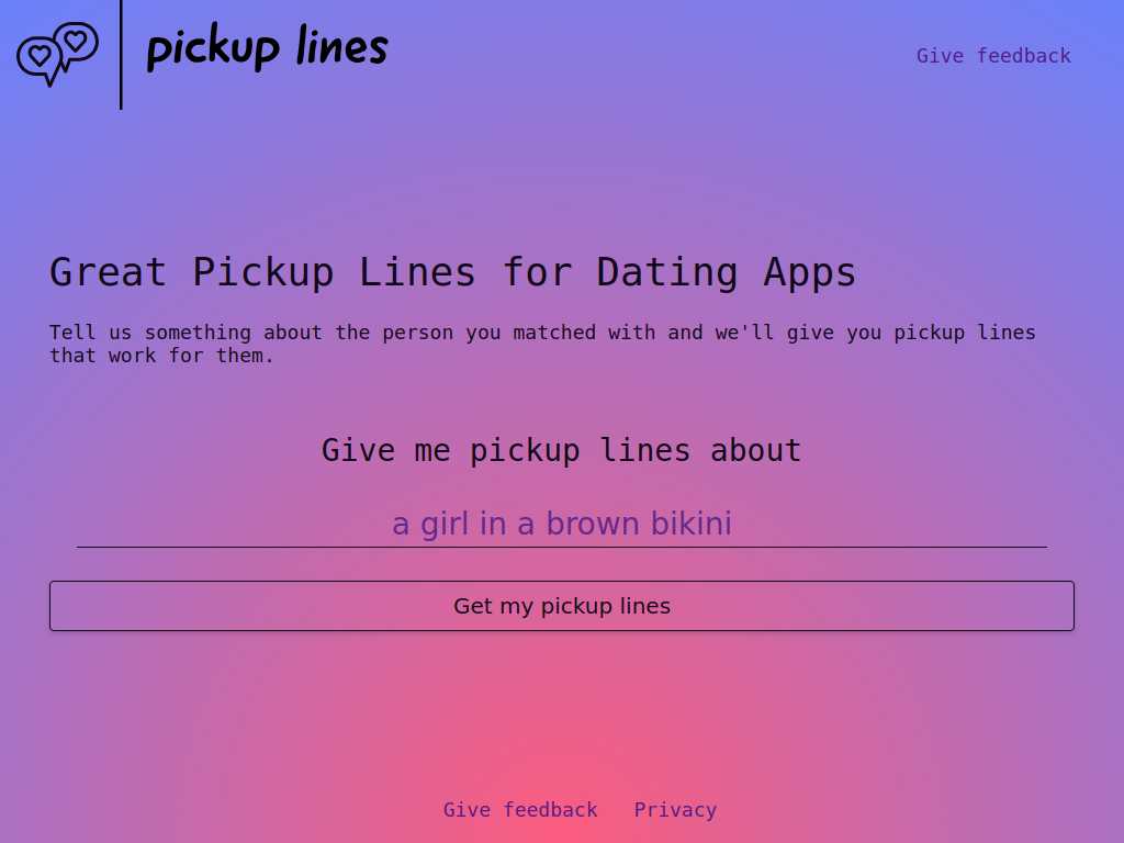 Pickup-lines