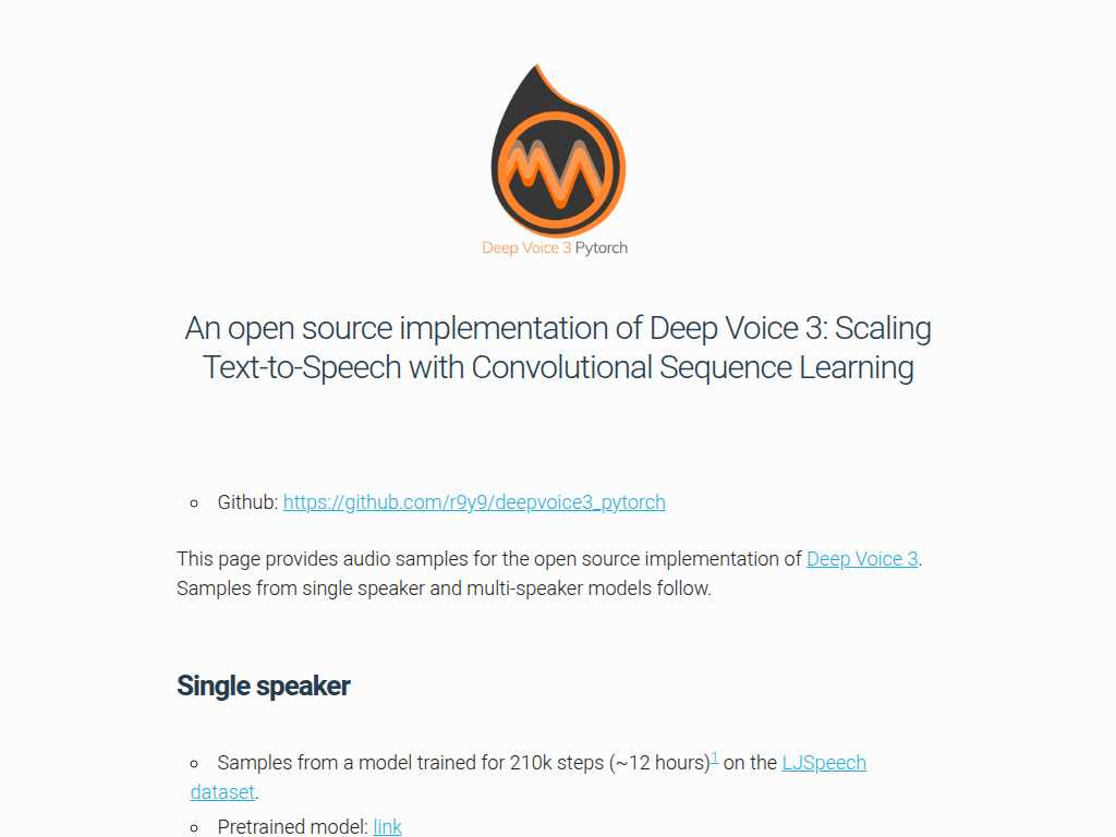 Deep Voice 3
