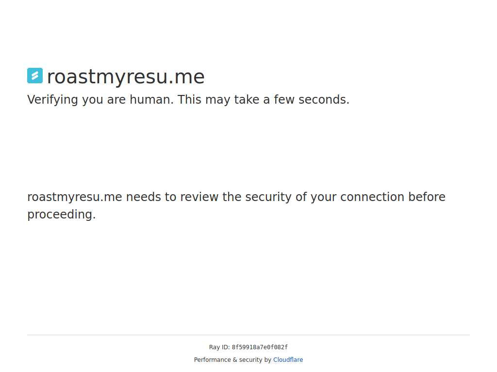 RoastMyResu.me
