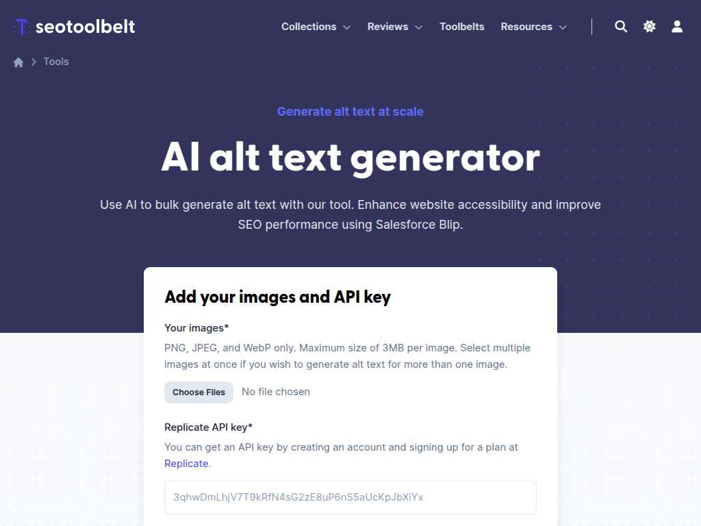 Alt text generator