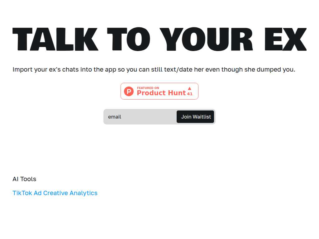 Talk To Your Ex