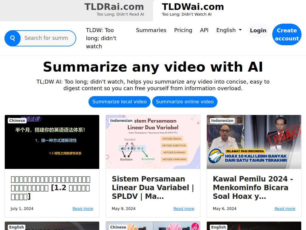 TLDWAI