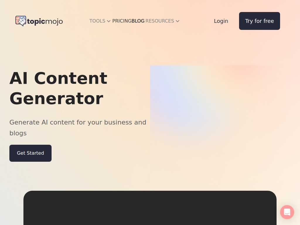 AI Content Generation - Topic Mojo