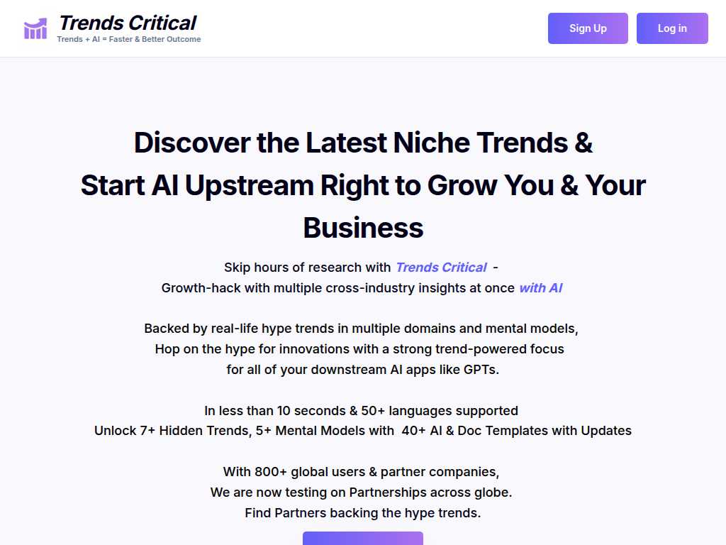Trends Critical
