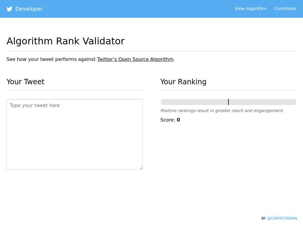 Algorithm Rank Validator