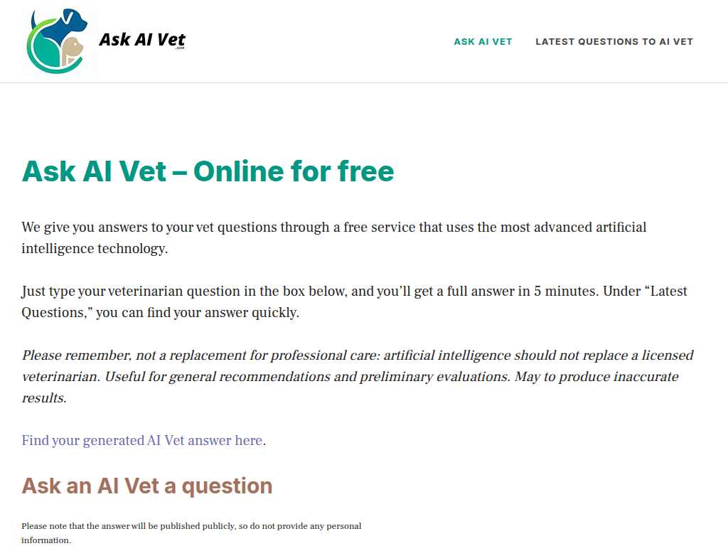 Ask AI Vet
