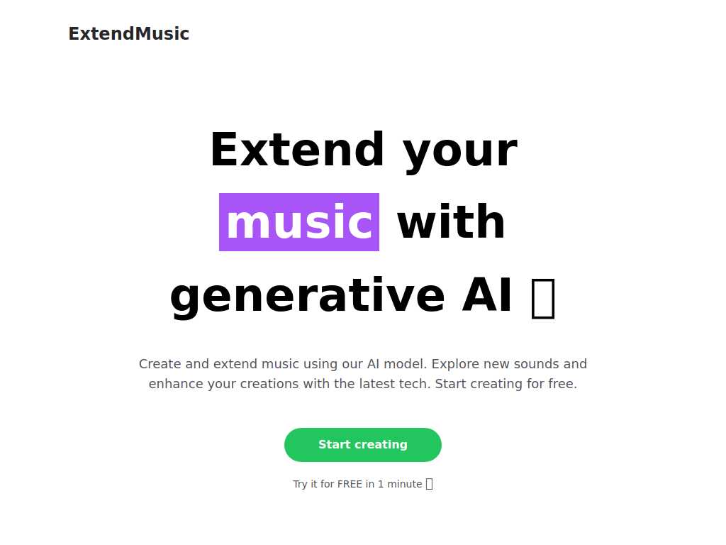Extend music