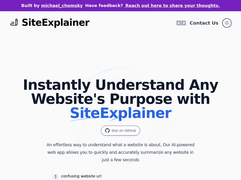 SiteExplainer