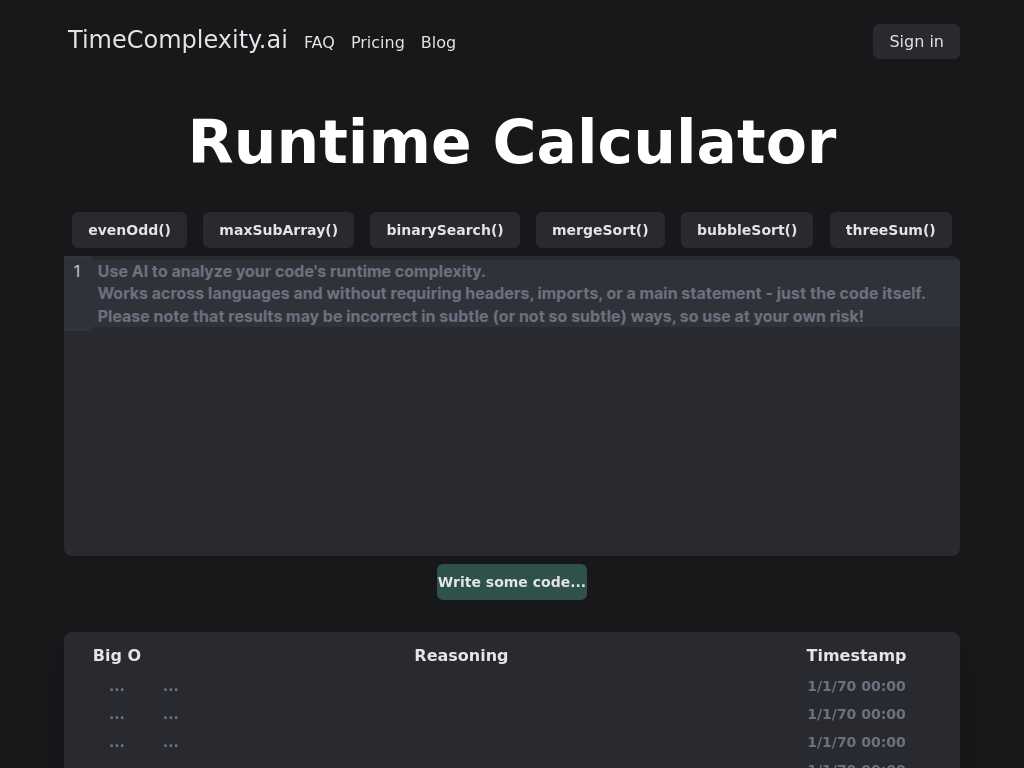 Timecomplexity