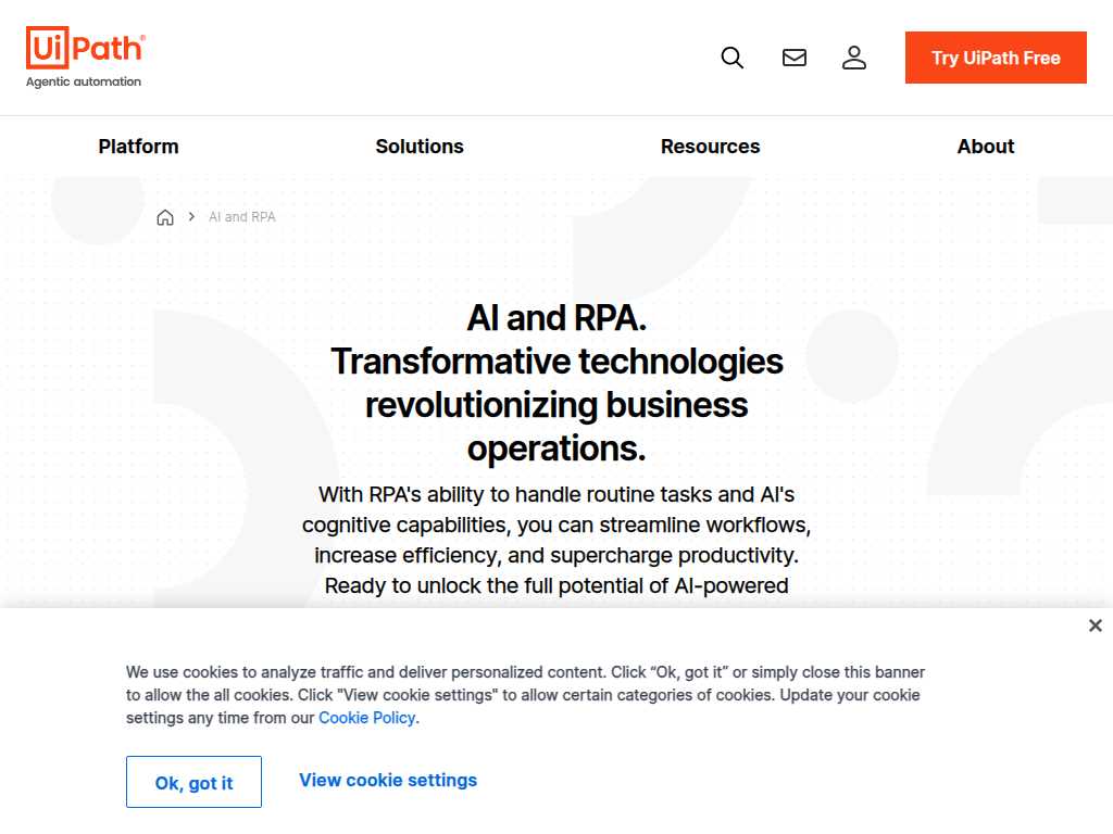 AI and RPA | UiPath